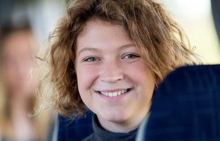 Resenär i kollektivtrafiken